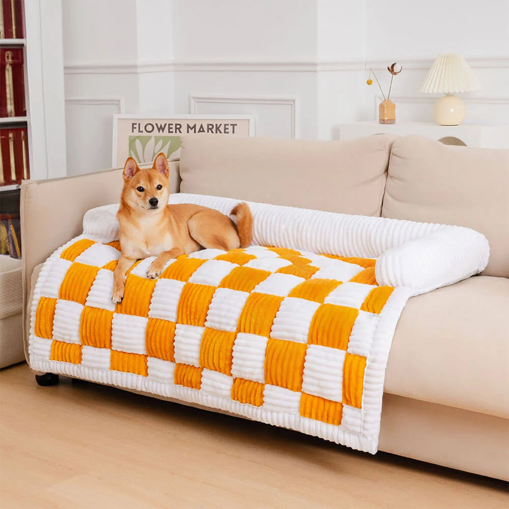 SnugPaw Luxe Bank Hondenmand voor Grote en Kleine Honden