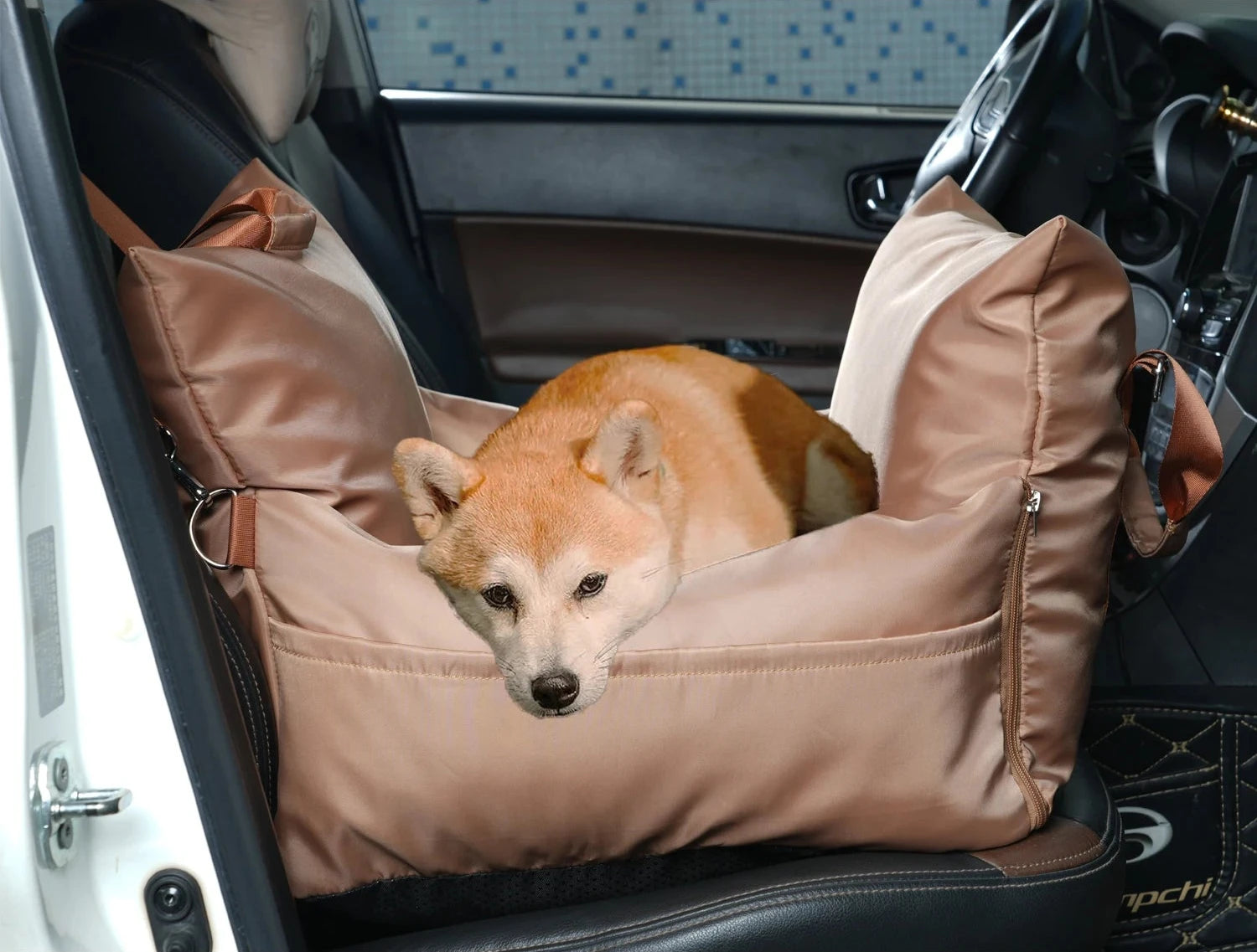 BuddyBoost Luxe Honden Autostoel | Waterdicht met Wasbare Hoes