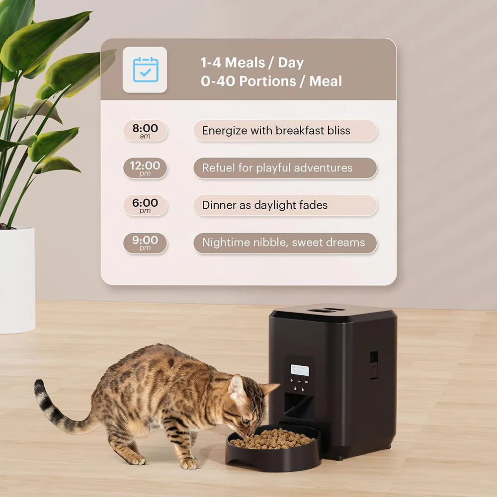 FeedWise Slimme Automatische Voerbak – WiFi Dierenvoeder voor Kat & Hond