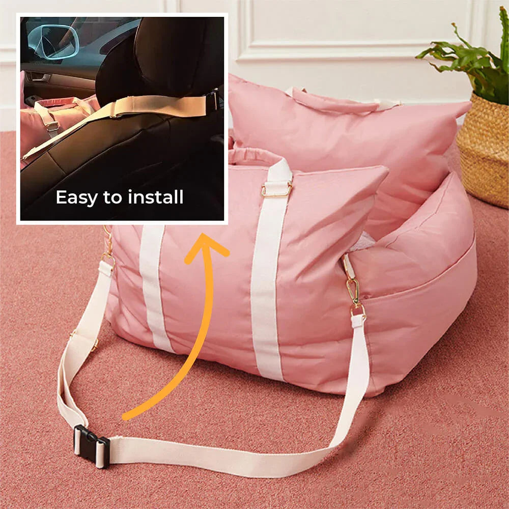 BuddyBoost Luxe Honden Autostoel | Waterdicht met Wasbare Hoes