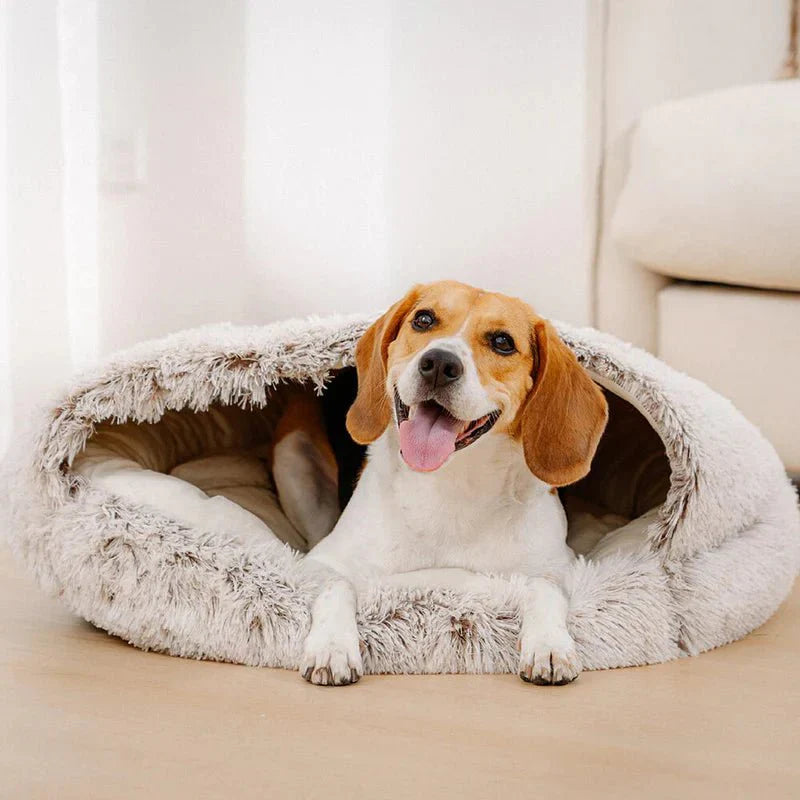 ShellNest Huisdier Bed - Stijlvol, Warm en Duurzaam Hond- en Kattenbed
