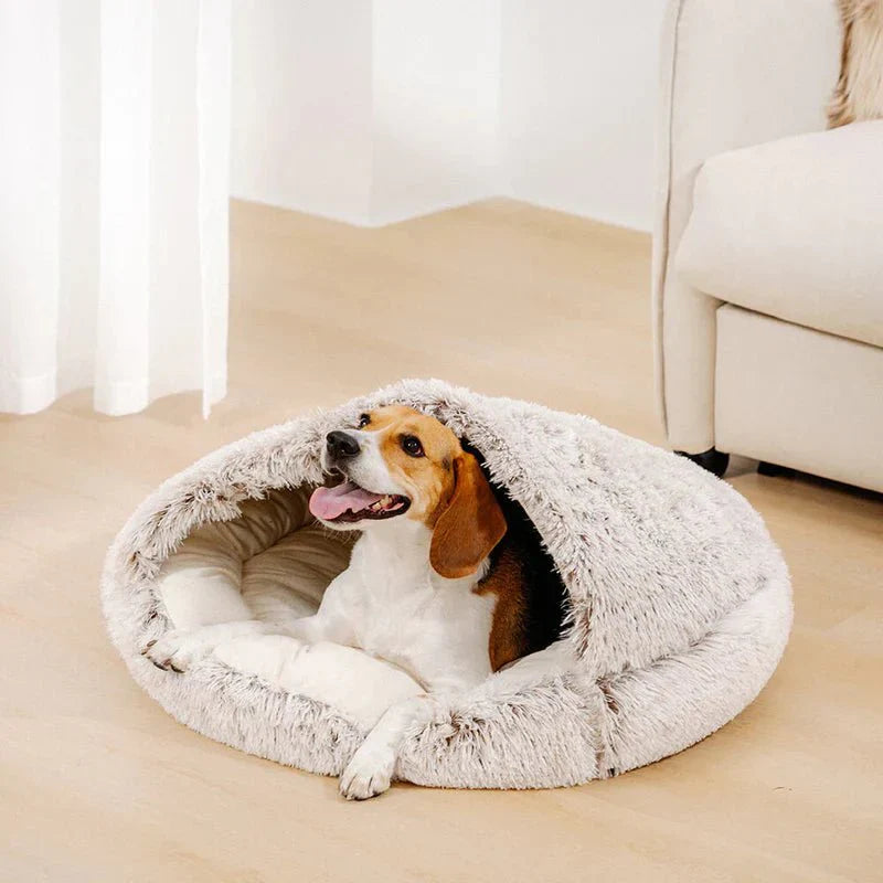 ShellNest Huisdier Bed - Stijlvol, Warm en Duurzaam Hond- en Kattenbed