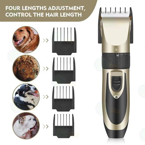 GroomEase Draadloze Hondentondeuse – Professionele Stille Trimmer voor Honden & Katten